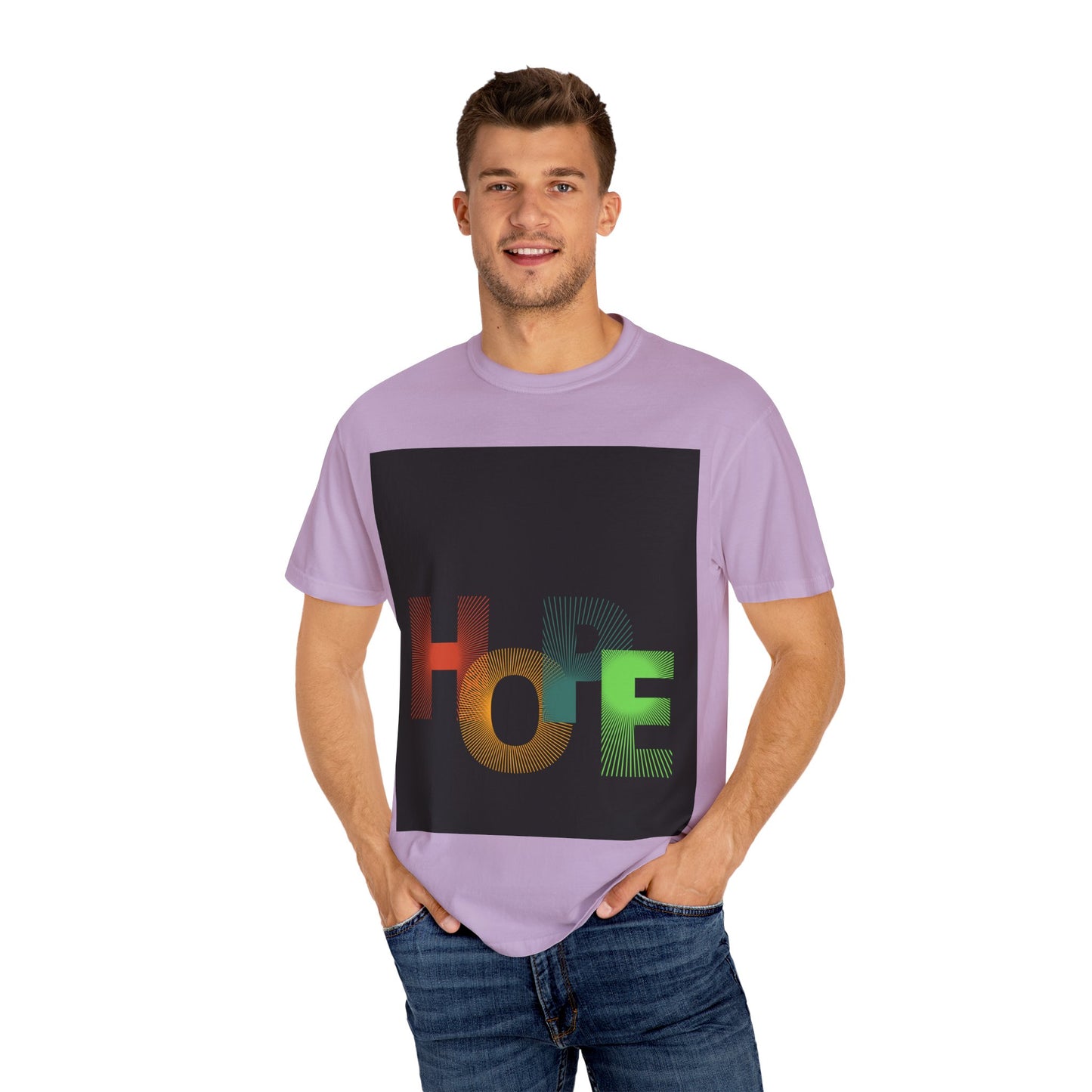 Hope Unisex Garment-Dyed T-Shirt - Inspirational Graphic Tee for Everyday Wear
