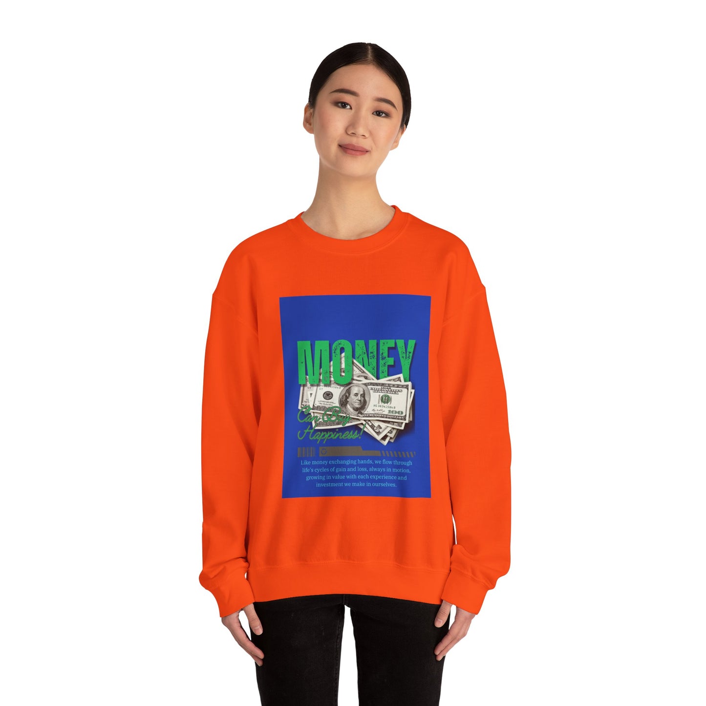 Money Happiness Unisex Heavy Blend™ Crewneck Sweatshirt