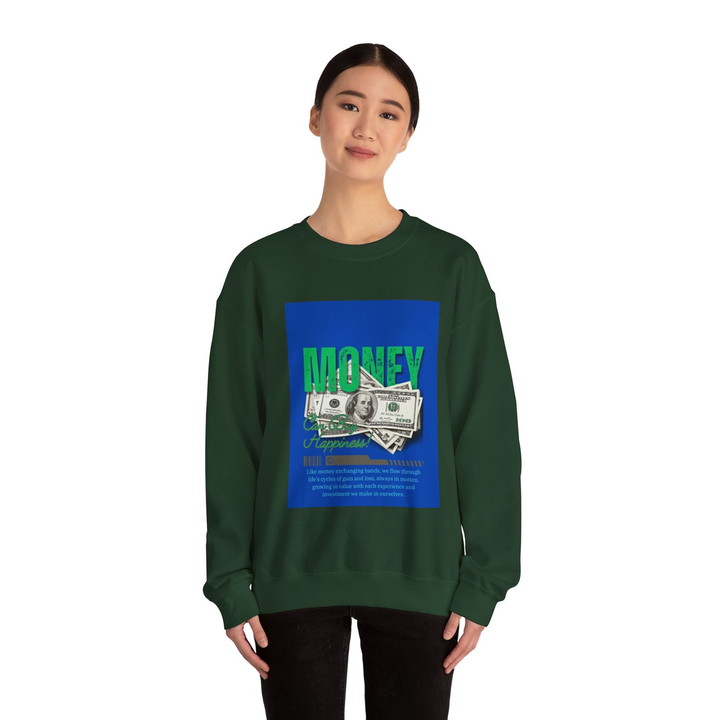 Money Happiness Unisex Heavy Blend™ Crewneck Sweatshirt