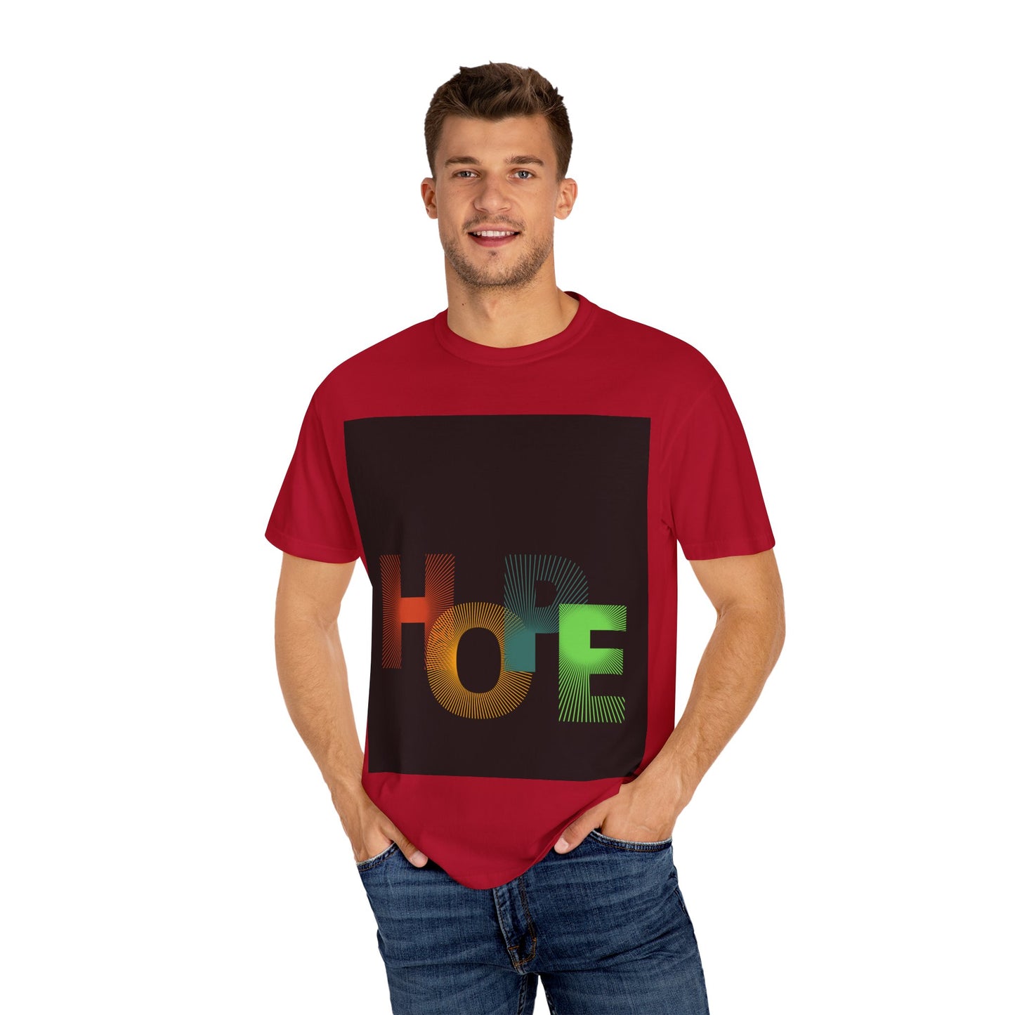 Hope Unisex Garment-Dyed T-Shirt - Inspirational Graphic Tee for Everyday Wear