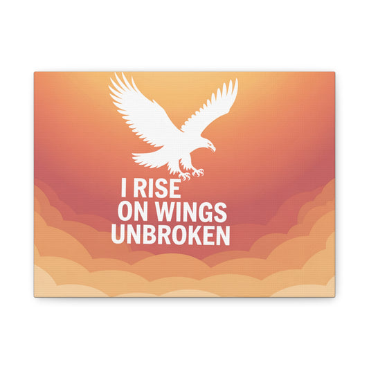 Inspirational Wall Art, Motivational Home Decor, Uplifting Gift, Eagle Canvas Print, Modern Artwork for Living Room