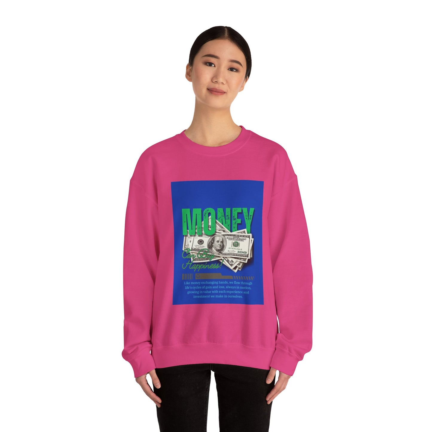 Money Happiness Unisex Heavy Blend™ Crewneck Sweatshirt