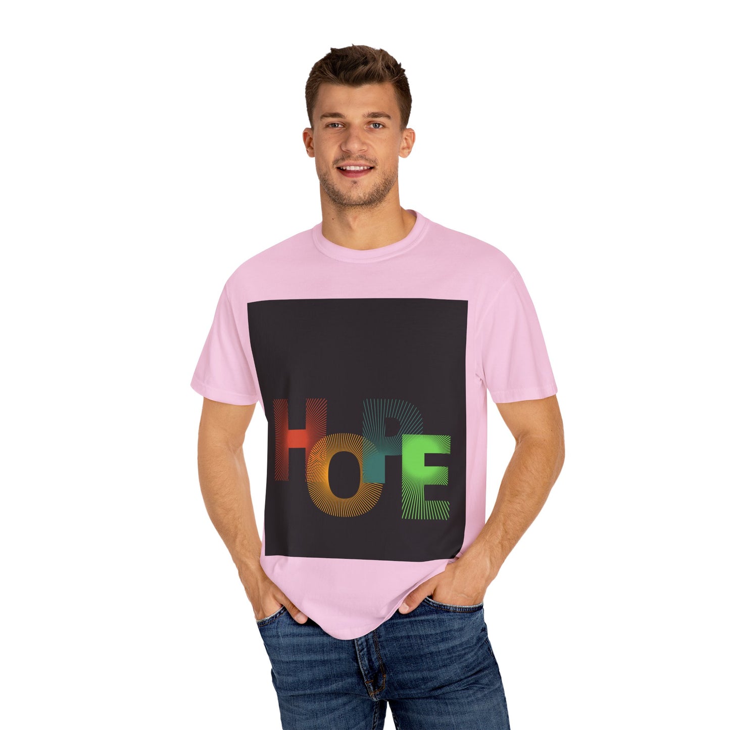 Hope Unisex Garment-Dyed T-Shirt - Inspirational Graphic Tee for Everyday Wear