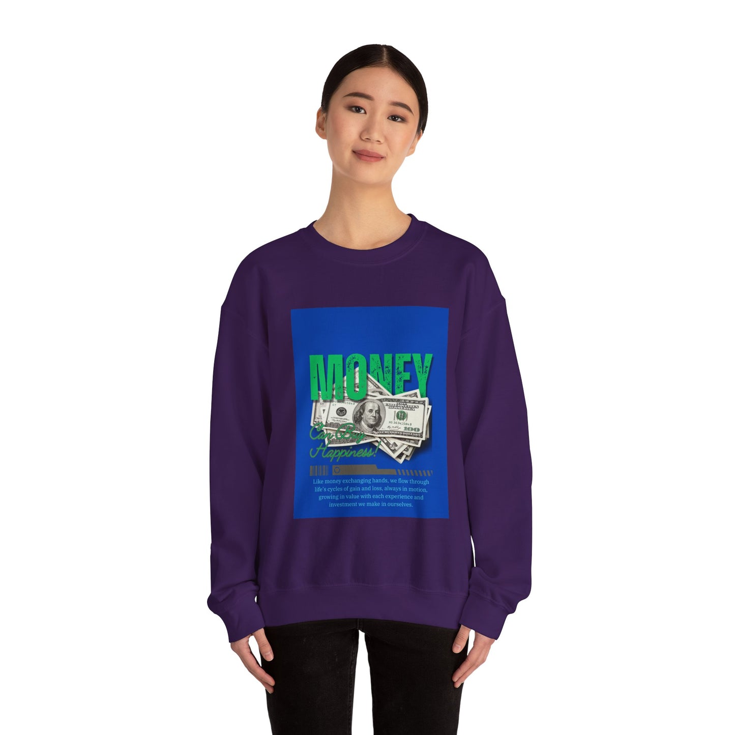 Money Happiness Unisex Heavy Blend™ Crewneck Sweatshirt