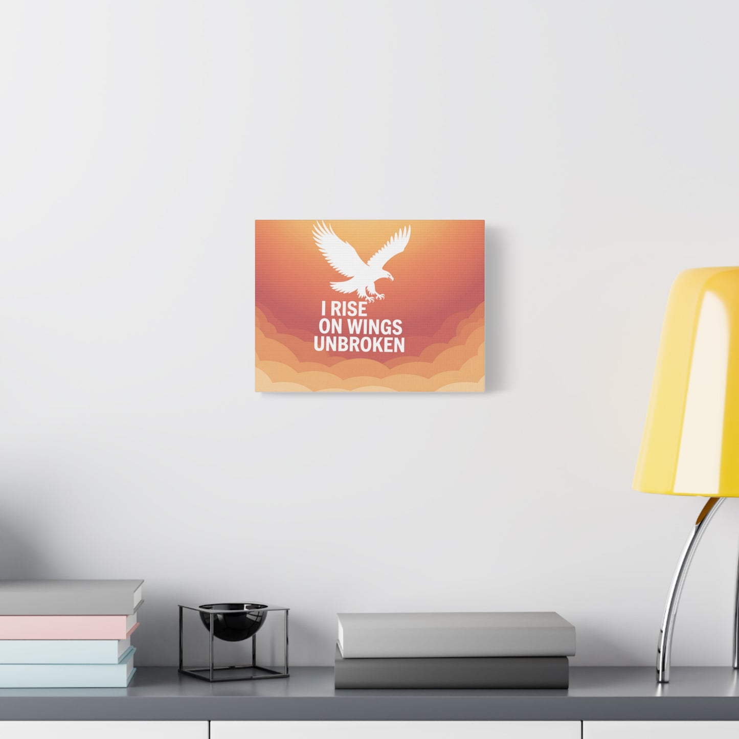 Inspirational Wall Art, Motivational Home Decor, Uplifting Gift, Eagle Canvas Print, Modern Artwork for Living Room