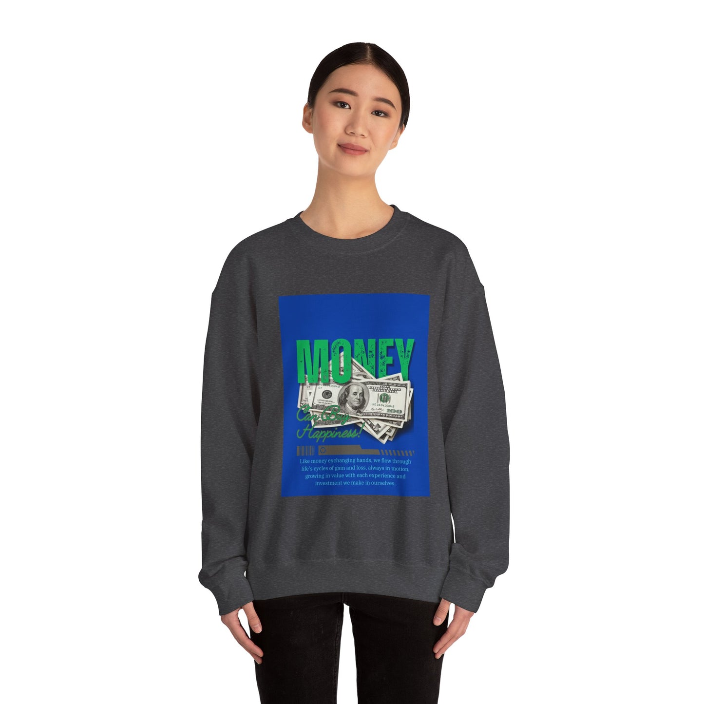 Money Happiness Unisex Heavy Blend™ Crewneck Sweatshirt