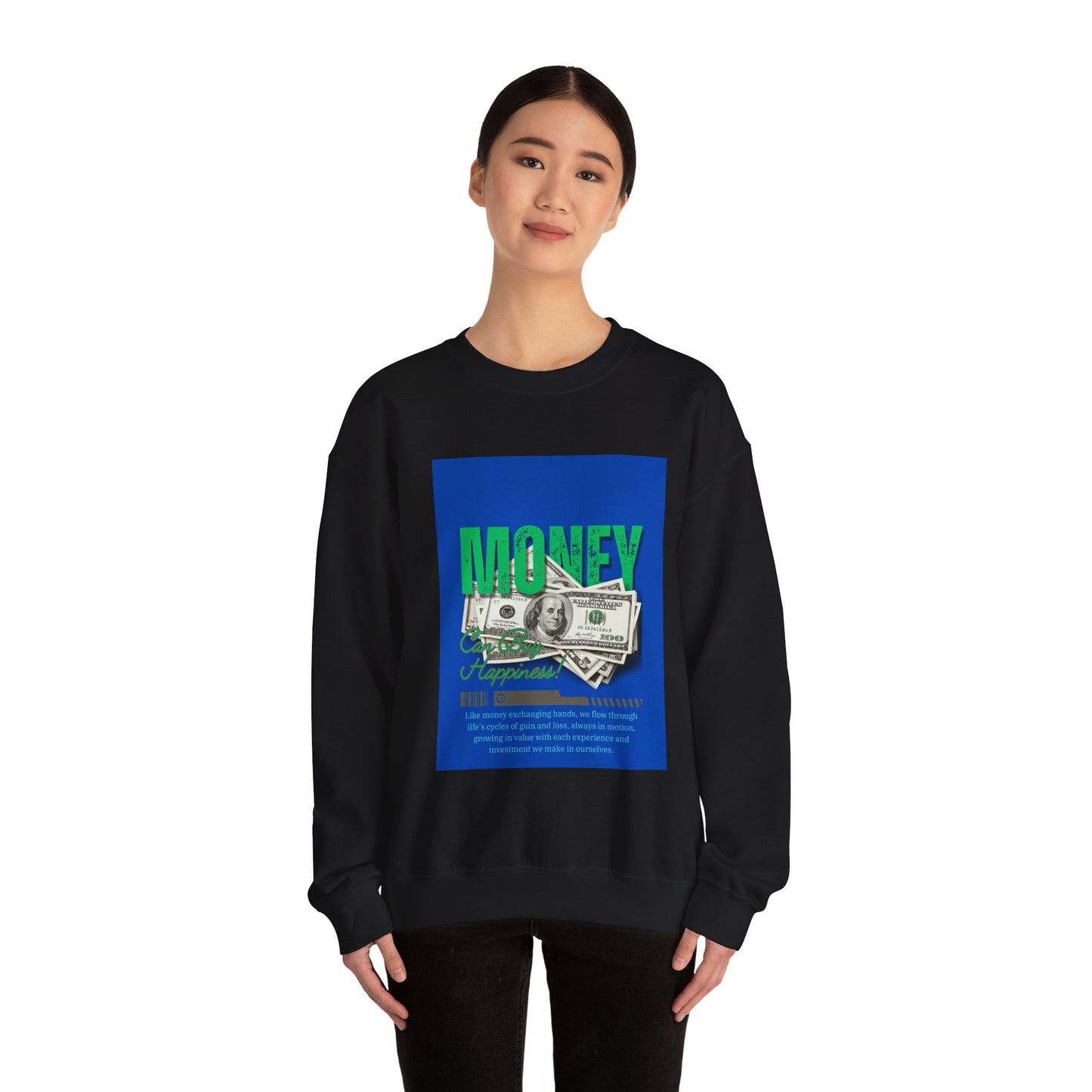 Money Happiness Unisex Heavy Blend™ Crewneck Sweatshirt
